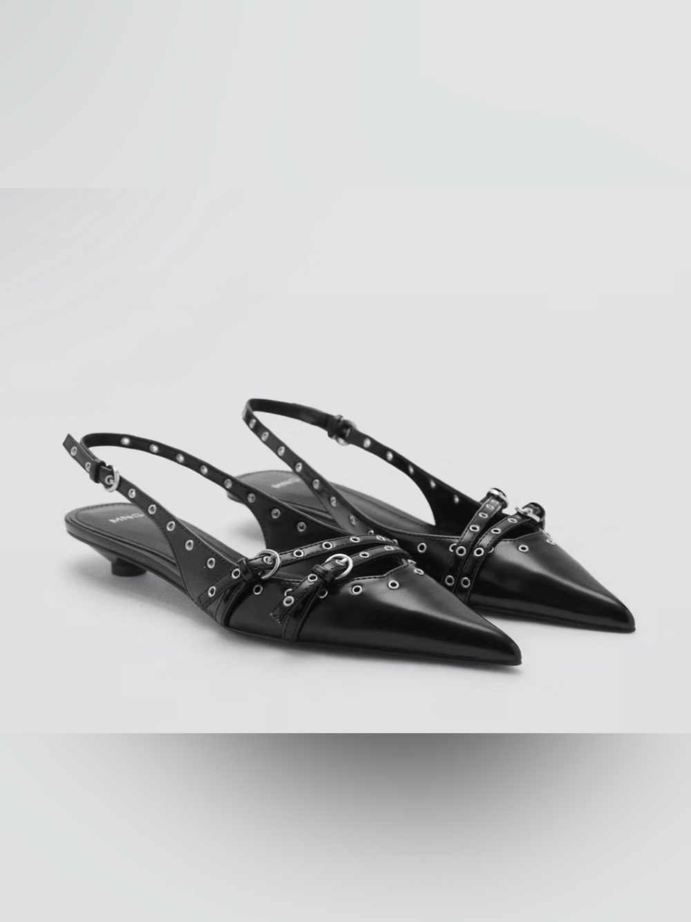 MANGO DIE-CUT KITTEN SHOES